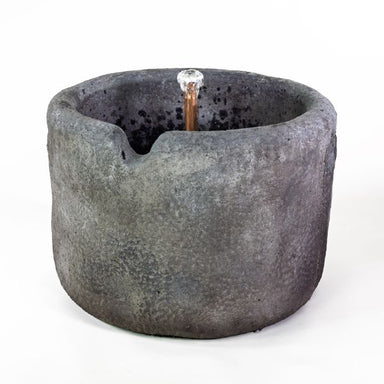 Ladera Trough Fountain against white background.