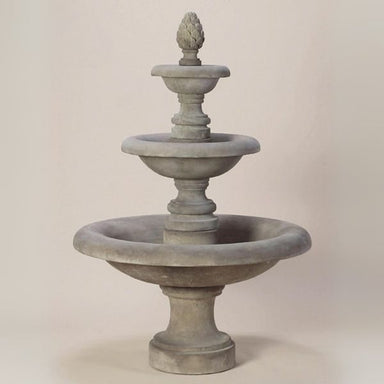 Newcastle Three Tier Fountain Short against brown background.