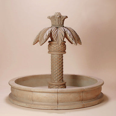 Palm Springs Fountain, Small against brown background.