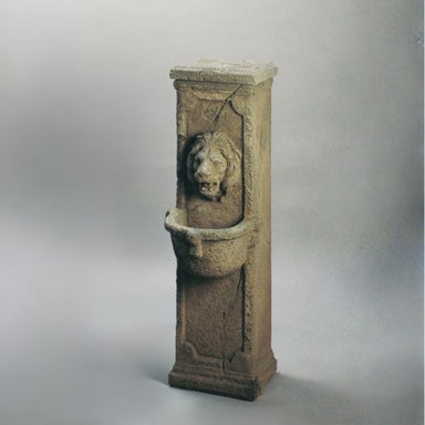 Ponte Vecchio Fountain against gray background.