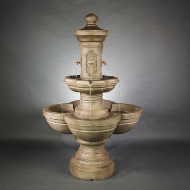 Ponticello Courtyard Fountain against gray background.