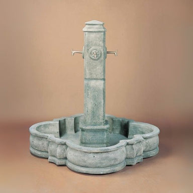 Portofino Fountain for spouts against brown background.