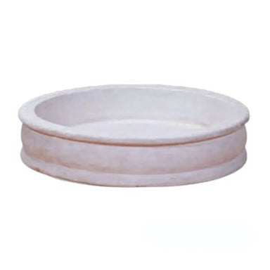 Round One Piece Fountain Basin against white backdrop