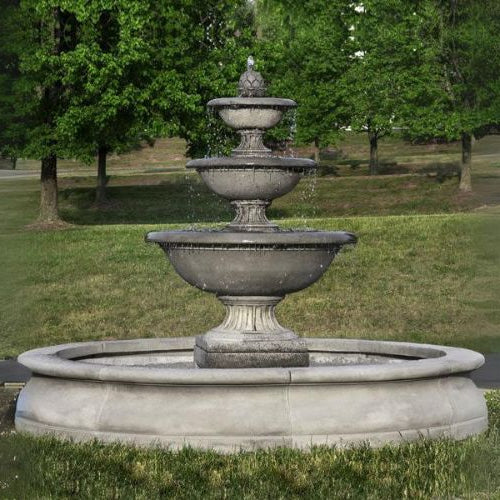 Fonthill Fountain in basin in alpine stone in backyard featured image