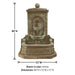 Acquitaine Wall Fountain with product details.