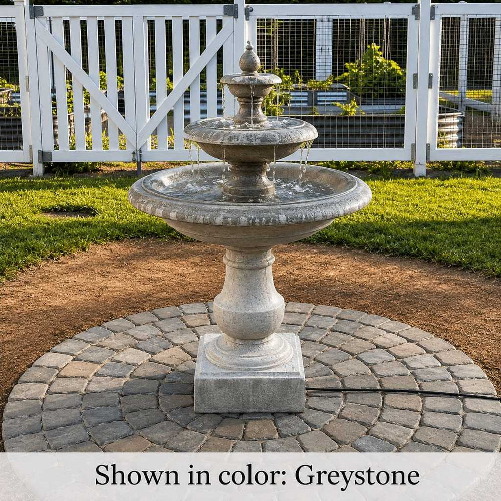 Alessia Fountain outdoor garden installation.