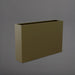 Amesbury Narrow Rectangle Planter in matte bronze against gray background.