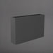 Amesbury Narrow Rectangle Planter in matte gunmetal against gray background.
