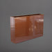 Amesbury Narrow Rectangle Planter in metallic bronze against gray background.