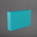 Amesbury Narrow Rectangle Planter in satin seafoam green against gray background.