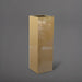Amesbury Tall Corner Planter in gloss metallic gold against gray background.