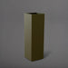 Amesbury Tall Corner Planter in matte bronze against gray background.