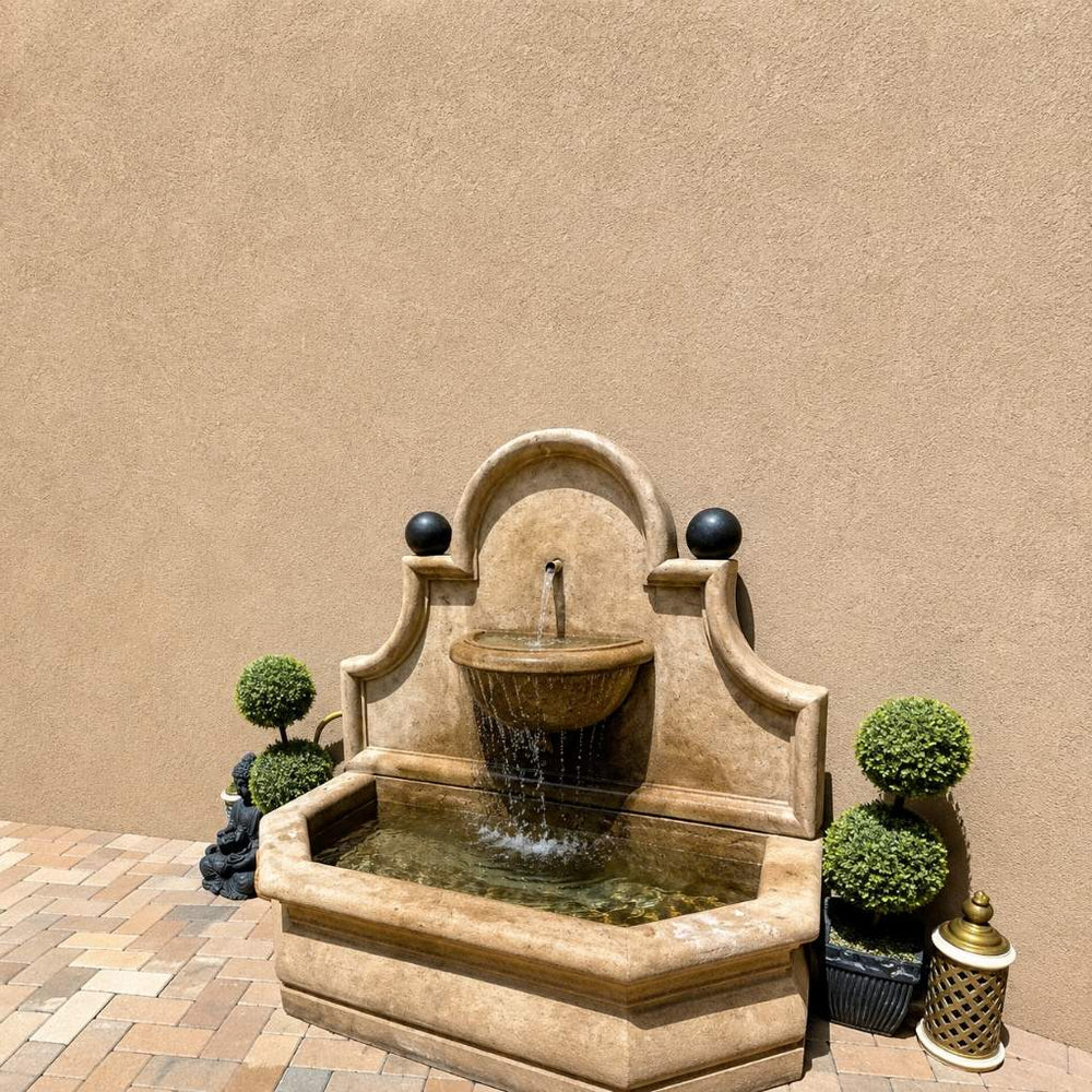 Andalusia Fountain in courtyard sideview