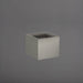Antwerp Corner Fiberglass Planter in matte gunmetal against gray background.