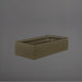 Antwerp Wide Rectangular Fiberglass Planter in matte bronze against gray background.