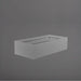 Antwerp Wide Rectangular Fiberglass Planter in matte gunmetal against gray background.