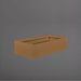 Antwerp Wide Rectangular Fiberglass Planter in metallic bronze against gray background.