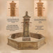 Aquitaine Column Only Plumbed for Pond in action with spout images.