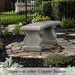 Arles Bench in copper bronze in the garden.
