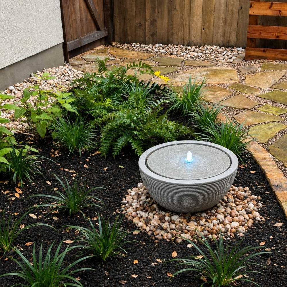 Arroyo Fountain - Stone Ledge, Large running in action