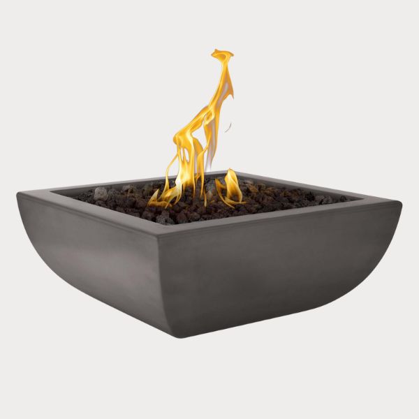 Avalon Fire Bowl, Chestnut against gray background