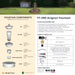 Complete overview of the Avignon Fountain with dimensions, weights, pump kit parts, tools, and general info.
