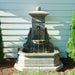 Avignon Wall Fountain in action in the backyard.