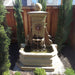 Avignon Wall Fountain in the backyard.