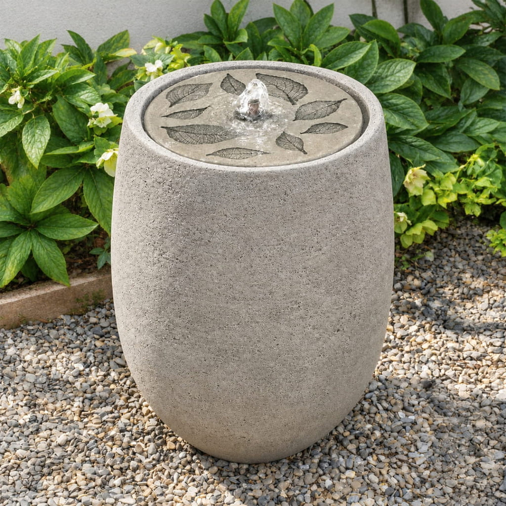 Bebel Hydrangea Fountain, Tall on gravel in action.