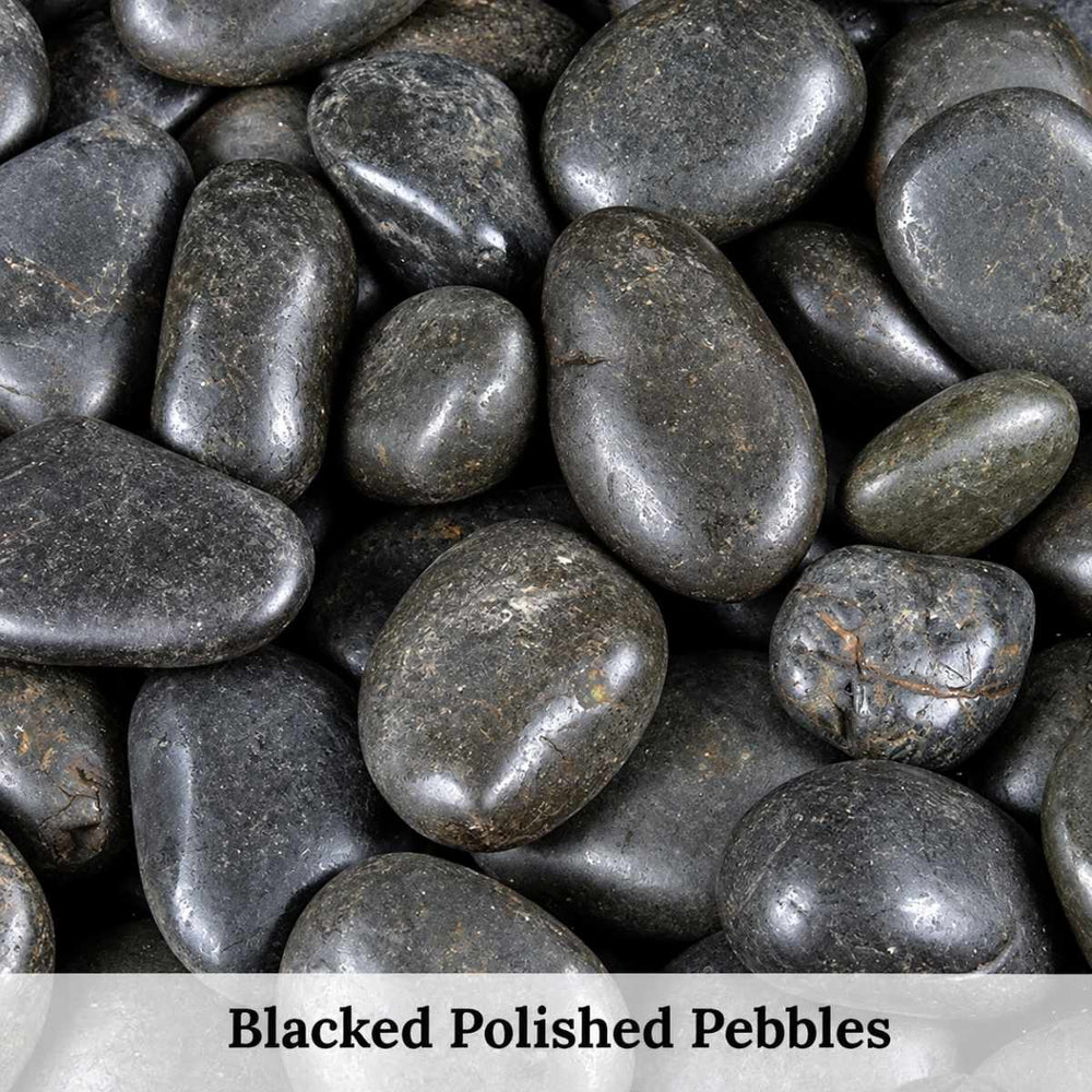 Black Polished Pebbles