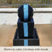 Block with Ball Fountain in cerulean with streak
