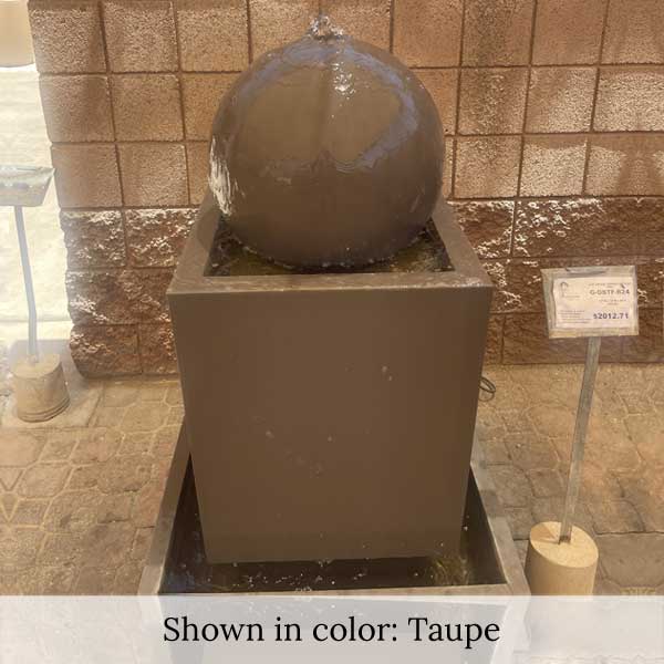 Block with Ball Fountain in taupe