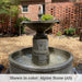 Borghese in Basin Fountain on gravel in the backyard