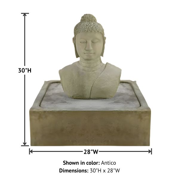 Buddha Bust Fountain with product details.