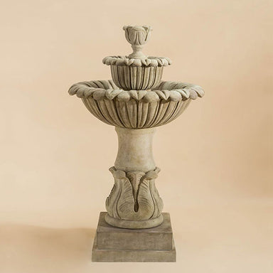 Calanthia Fountain, Short against brown background