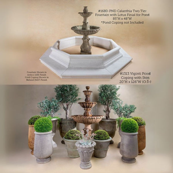 Calanthia Two Tier with Acanthus Finial in action.