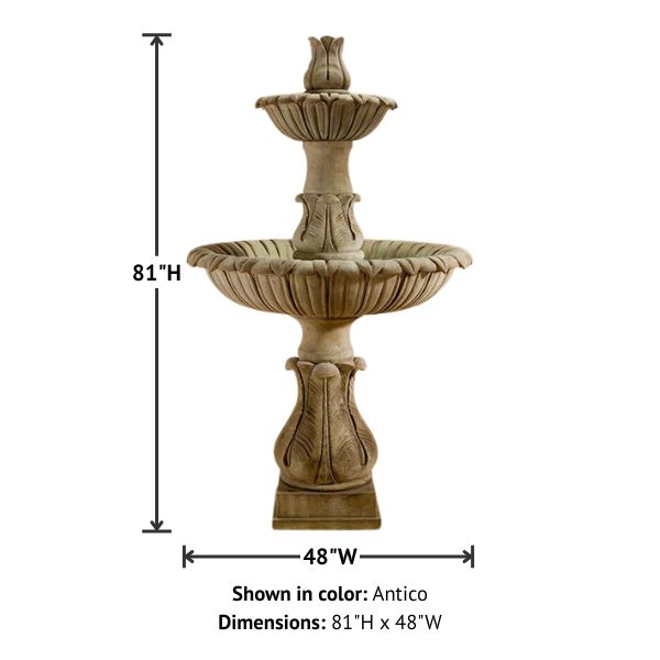 Calanthia Two Tier with Lotus Finial with product details.