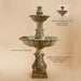 Calanthia Two Tier with Lotus Finial with spout details.