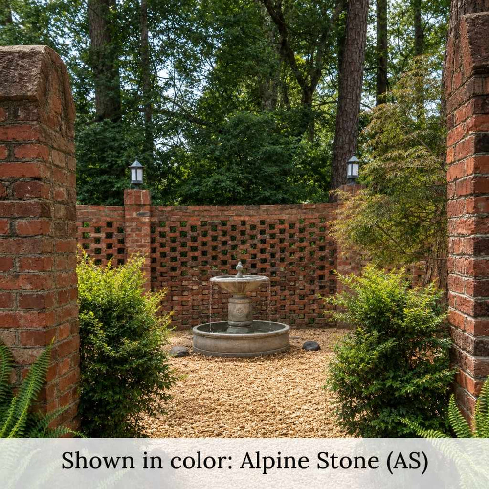 Campania Borghese in Basin Fountain on gravel in the backyard