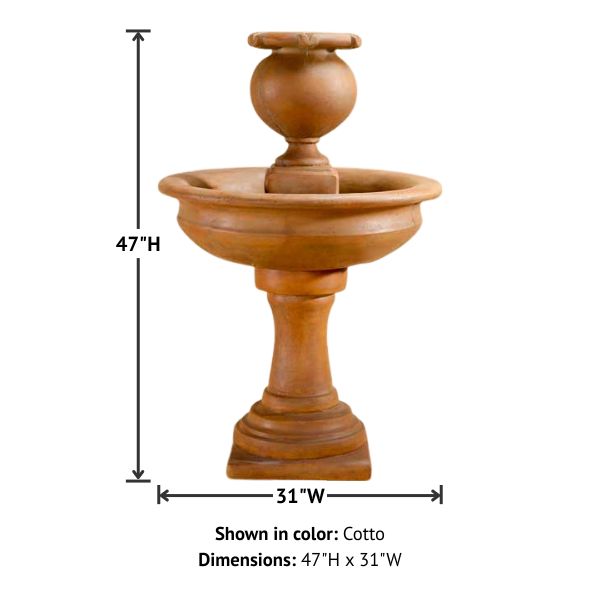 Cannes Fountain with product details.