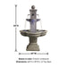 Catalina Terrace Fountain with product details.