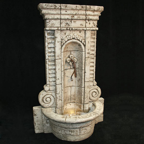 Champagne Wall Fountain Fiore Stone