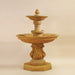 Chelsea Garden Fountain with Step against brown background.