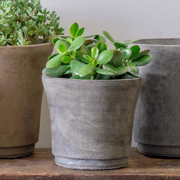 Cloche Planter, Extra Small in grey against white backdrop