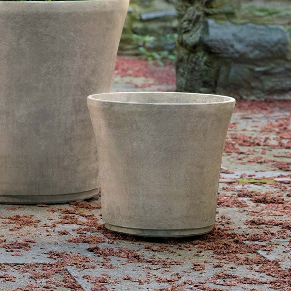 Cloche Planter, Medium in brown in the backyard