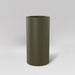 Corry Tall Cylinder Fiberglass Planter in matte bronze against gray background. 