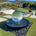 Crystal Acrylic Sphere Water Fountain Kit in the backyard