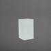 Darwin Tall Corner Fiberglass Planter in matte bright white against gray background.
