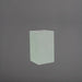 Darwin Tall Corner Fiberglass Planter in matte cement grey against gray background.