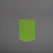 Darwin Tall Corner Fiberglass Planter in satin green against gray background.